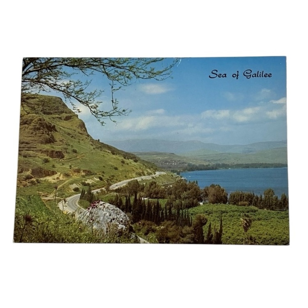 Sea Of Galilee Near Magdala Vintage Postcard